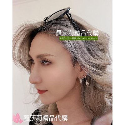CHANEL水鑽LOGO太陽眼鏡(黑)