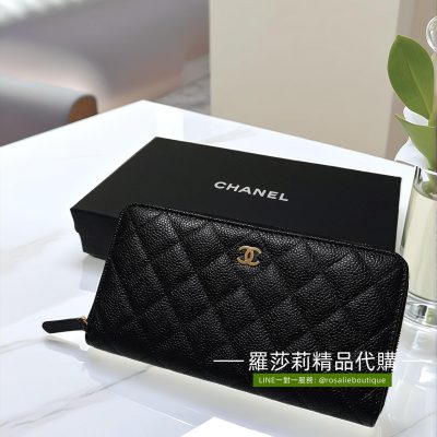 CHANEL 經典小C Logo長夾
