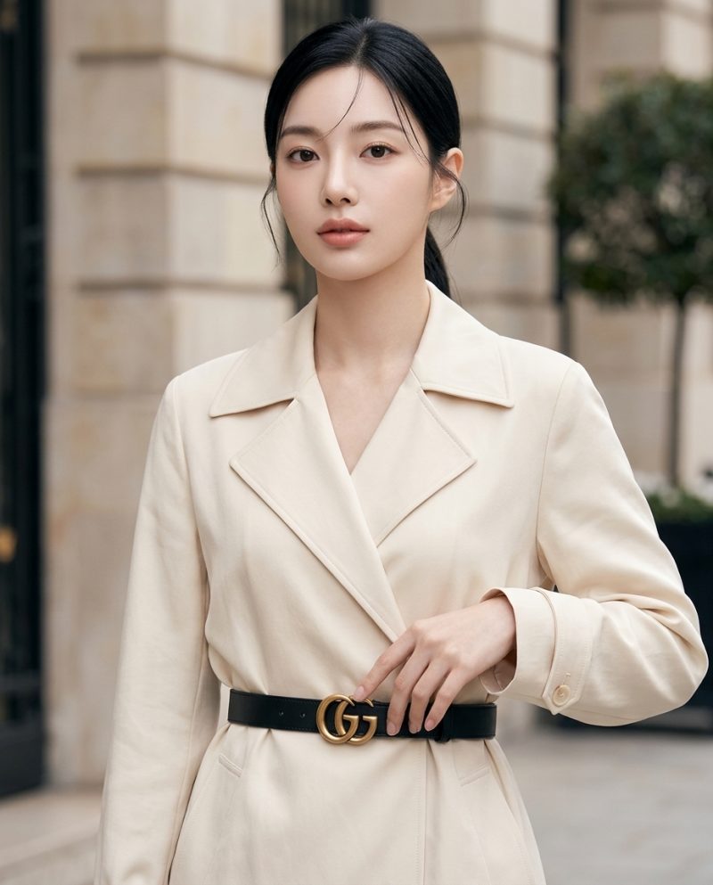 Gucci 經典GG Logo 2cm細皮帶