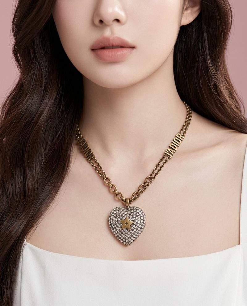 Dior 復古愛心J'adior 項鍊