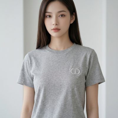 DIOR 迪奧大童T shirt (灰)