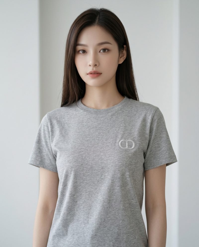 DIOR 迪奧大童T shirt (灰)