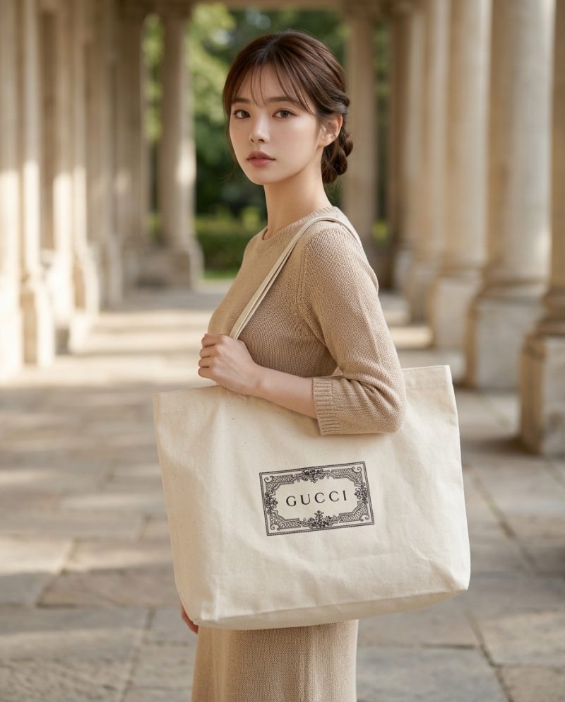 GUCCI 帆布購物袋