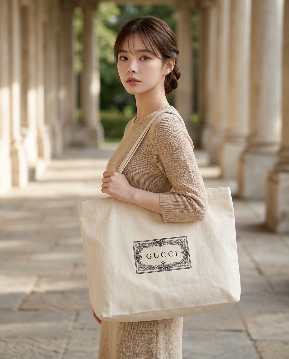 GUCCI 帆布購物袋