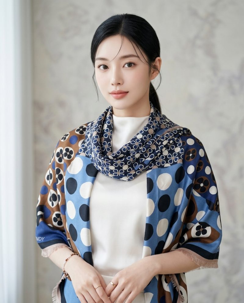 FENDI 小花披肩