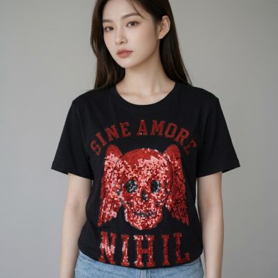 GUCCI 骷顱印花短袖T恤