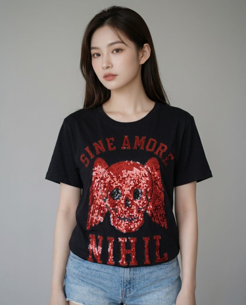 GUCCI 骷顱印花短袖T恤