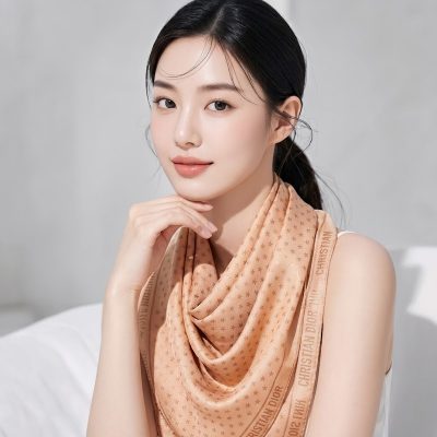 DIOR 星星絲巾