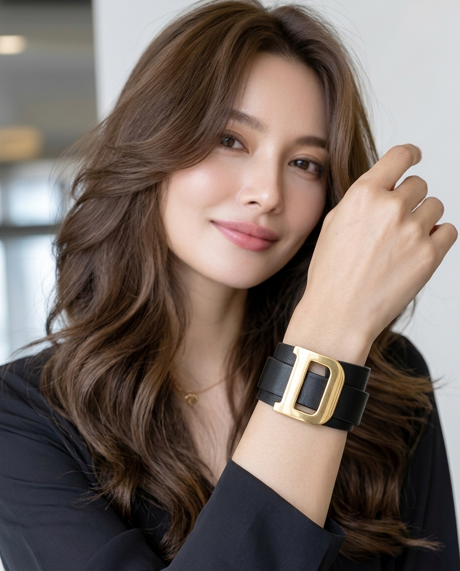 DIOR D釦雙圈手環