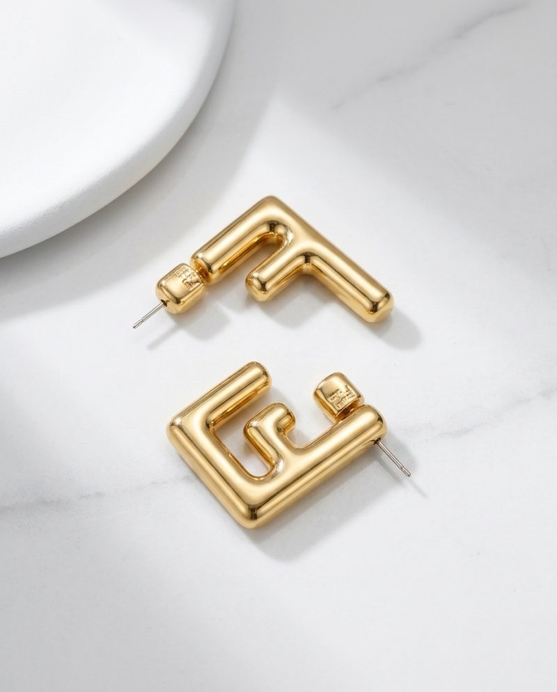 FENDI 雙F耳環