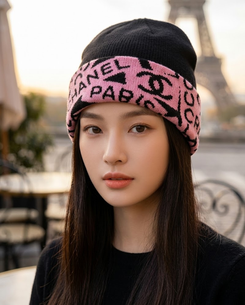 CHANEL 針織毛帽