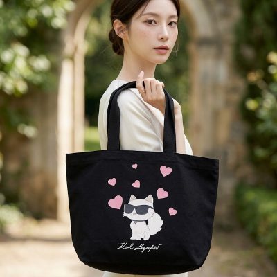 KARL LAGERFELD 卡爾貓咪帆布袋