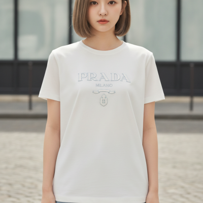 PRADA 經典標誌短袖上衣