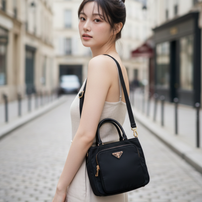 PRADA 經典尼龍提包
