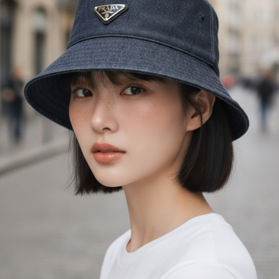 PRADA 牛仔漁夫帽