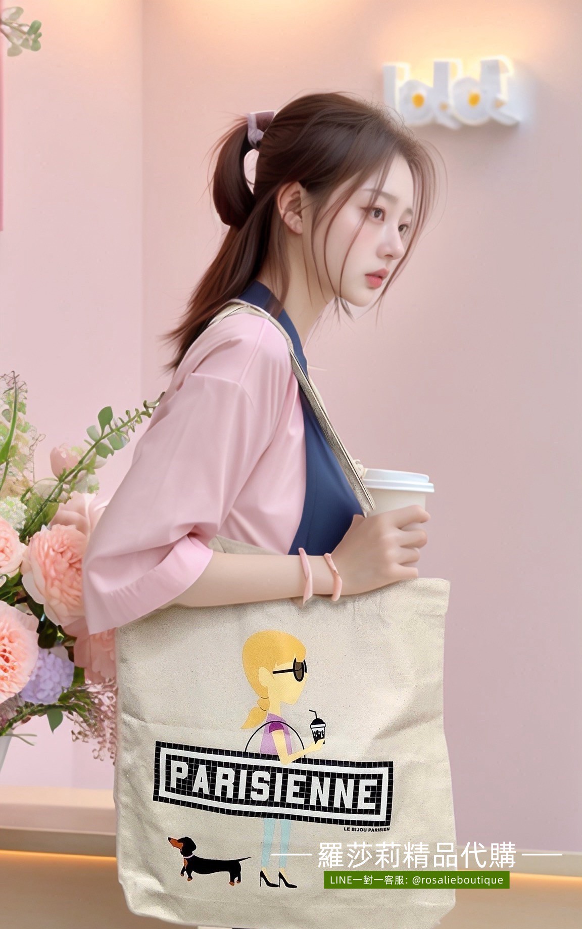 Le Bijou Parisien 巴黎人帆布托特包