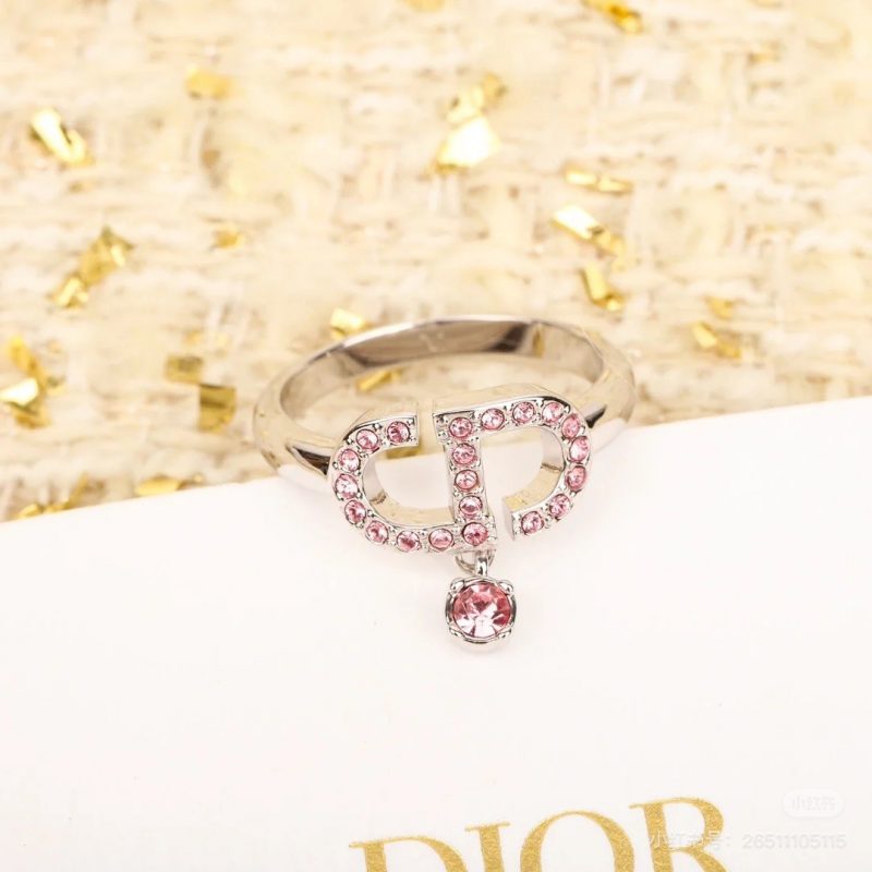 DIOR 水晶CD戒指