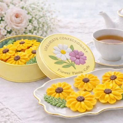 FLOWER PICNIC CAFE 向日葵花朵餅乾三罐組