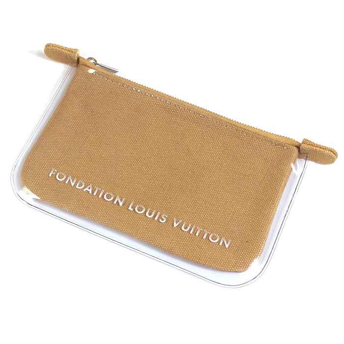 LOUIS VUITTON 巴黎基金會帆布零錢包