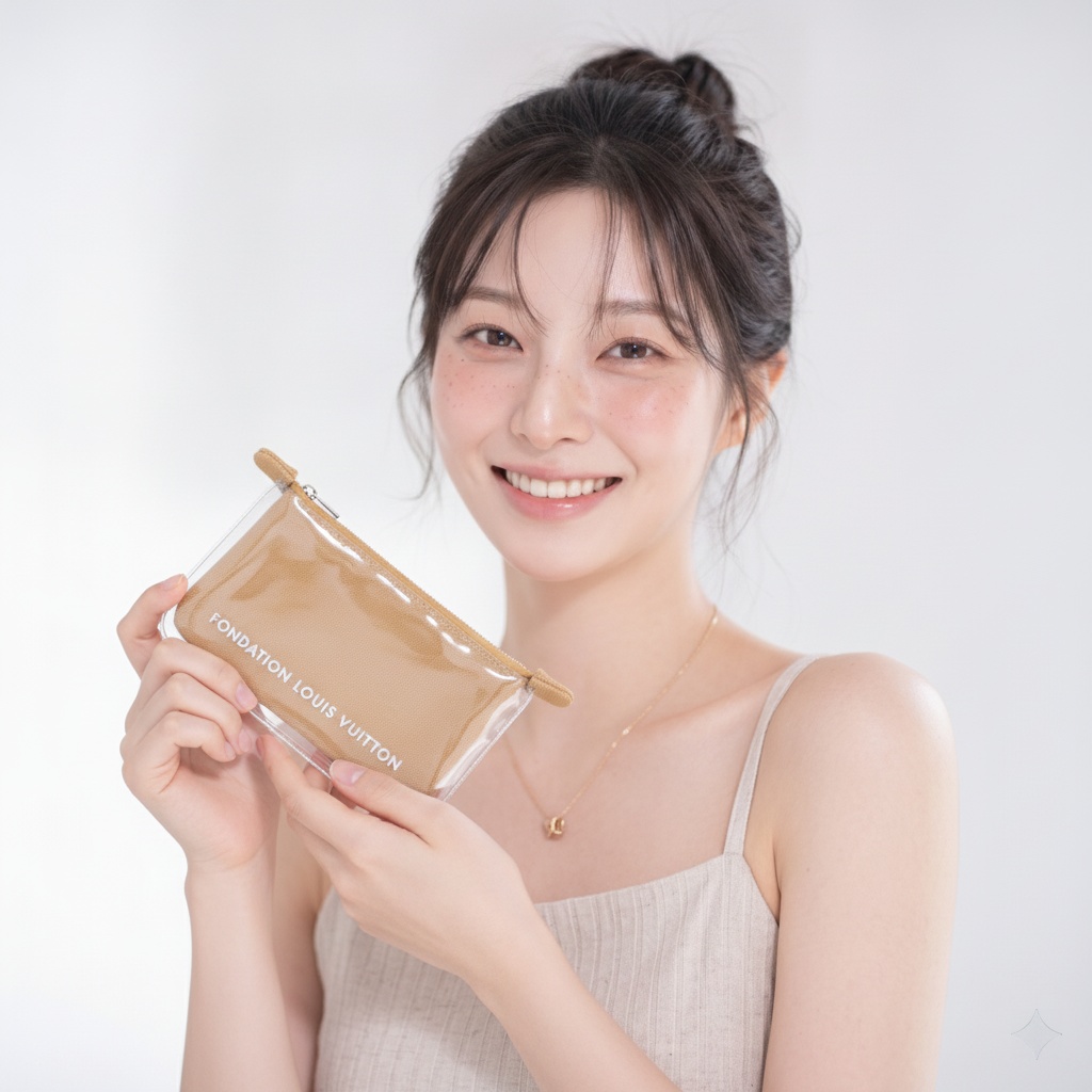 LOUIS VUITTON 巴黎基金會帆布零錢包:圖片 2