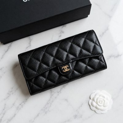 CHANEL 經典雙C扣式長夾